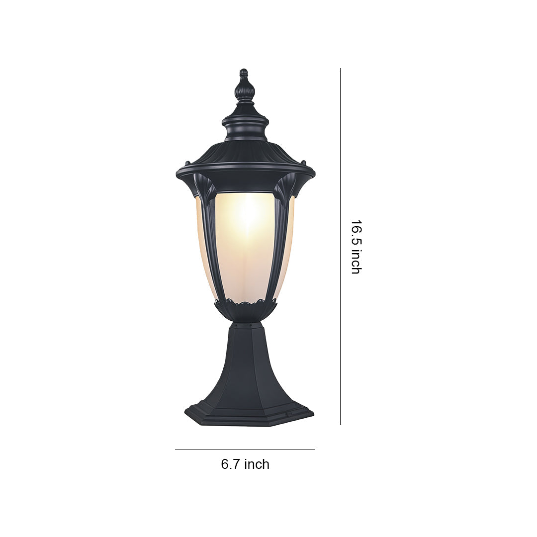 Exterior Pillar Light Traditional Waterproof Aluminum Lamp