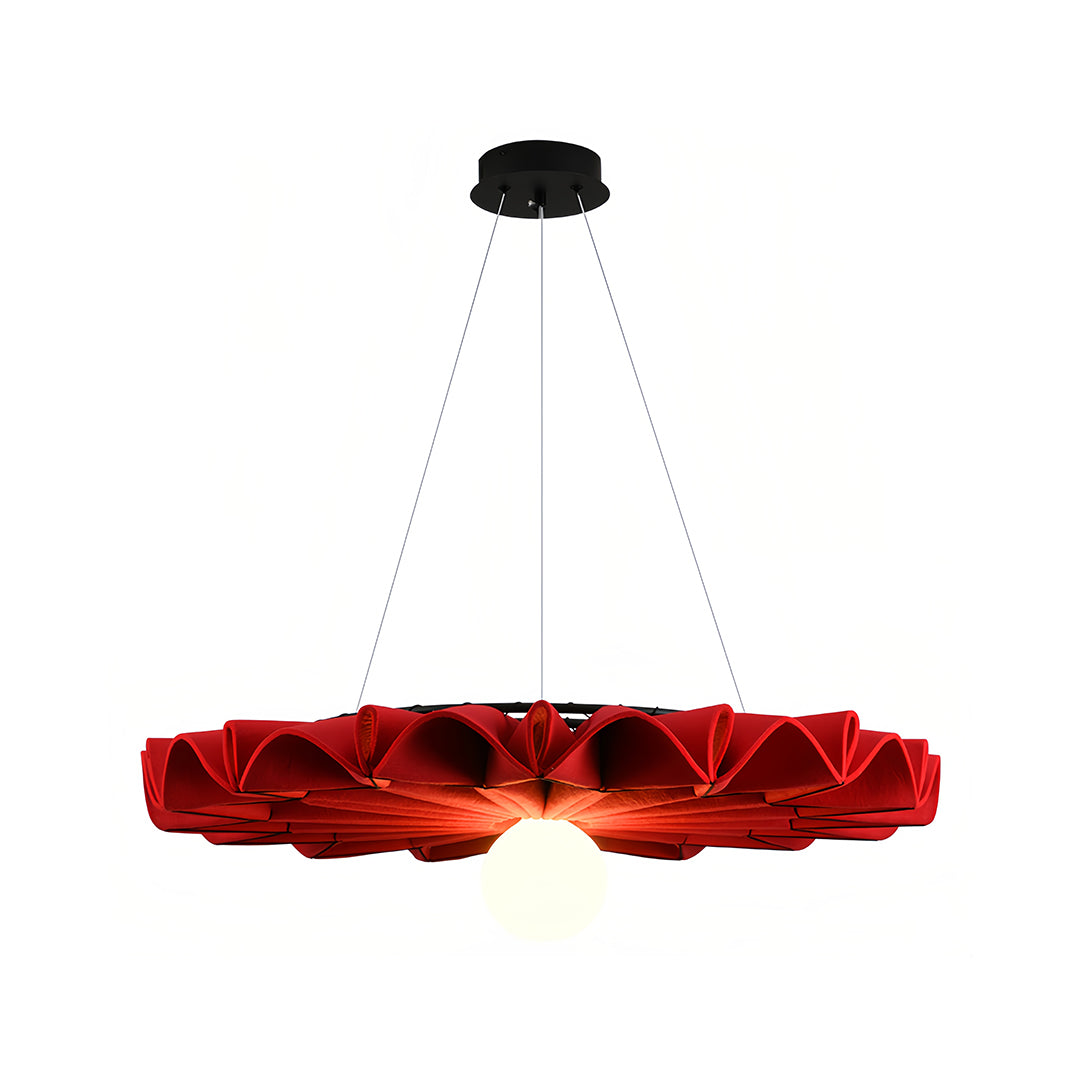 Cloth Chandelier Large Diameter Noise Reduction Felt Ceiling Lights