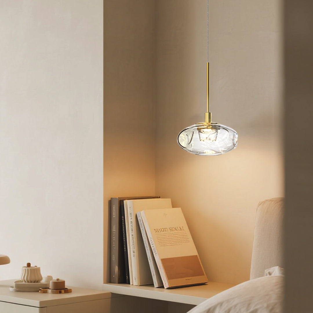 Small Glass Pendant Lights Italian Minimalist LED