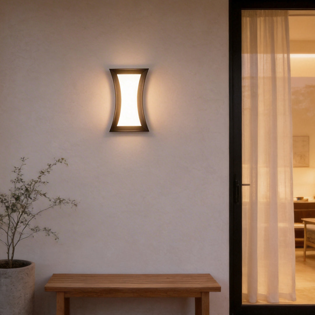 Fan Shaped Wall Sconce Creative Aluminum Alloy Modern Light