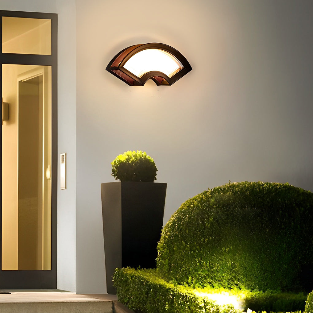 Fan Shaped Wall Sconce Creative Aluminum Alloy Modern Light