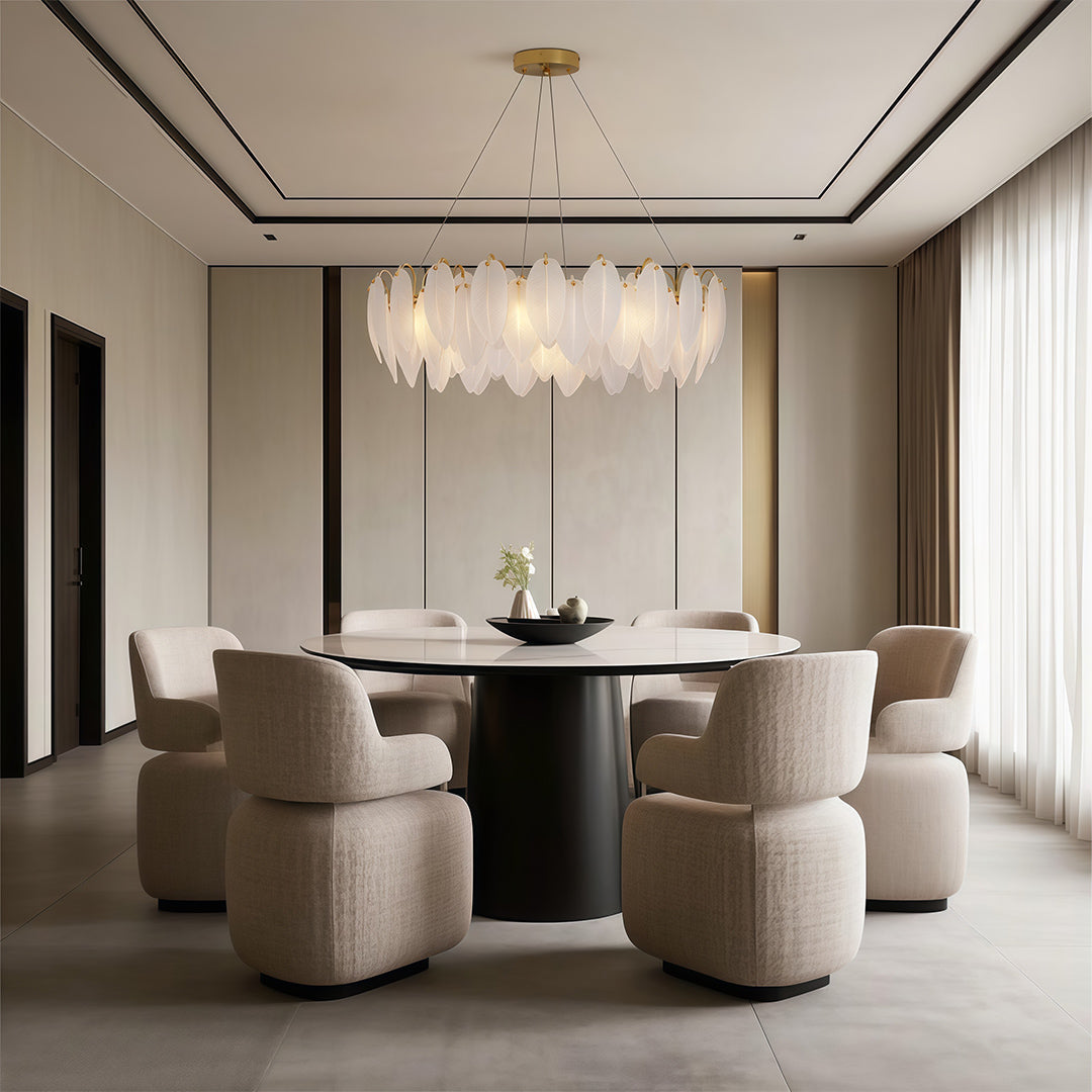 Feather Chandeliers Modern Luxury Glass Ceiling Light
