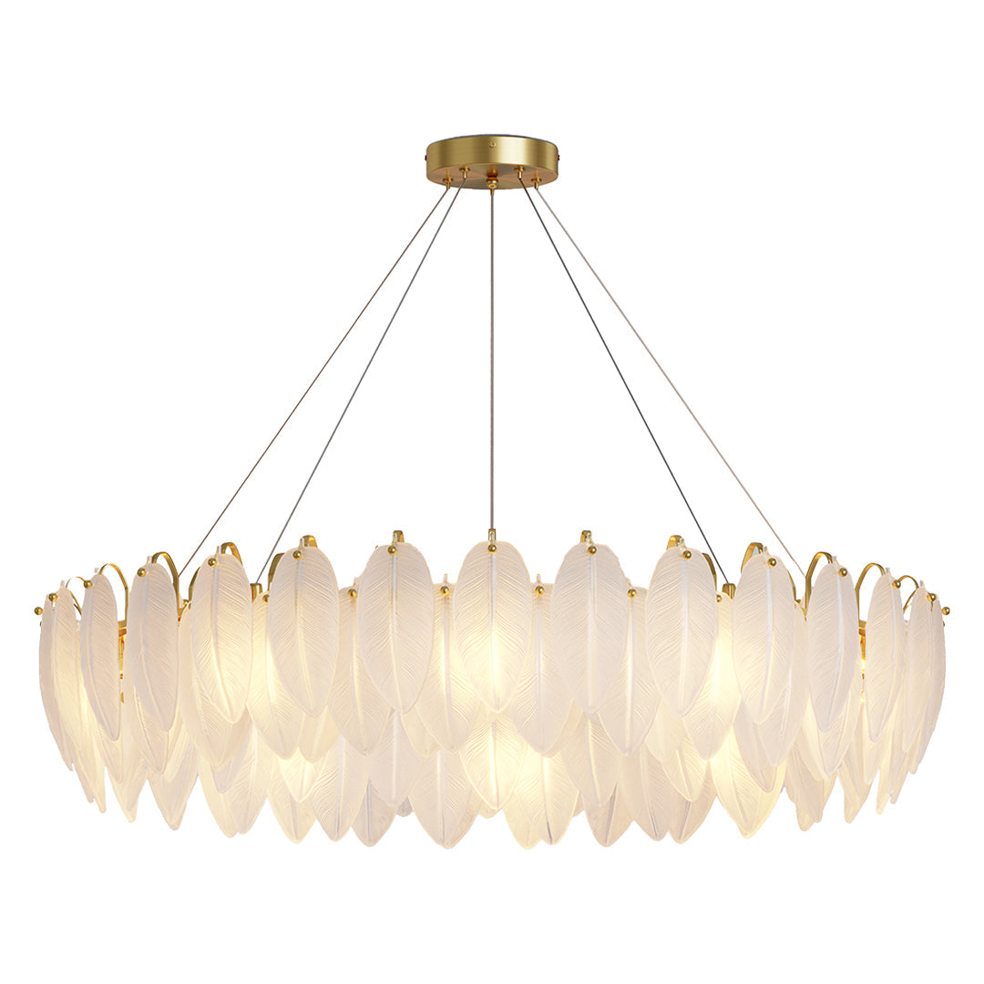 Feather Chandeliers Modern Luxury Glass Ceiling Light