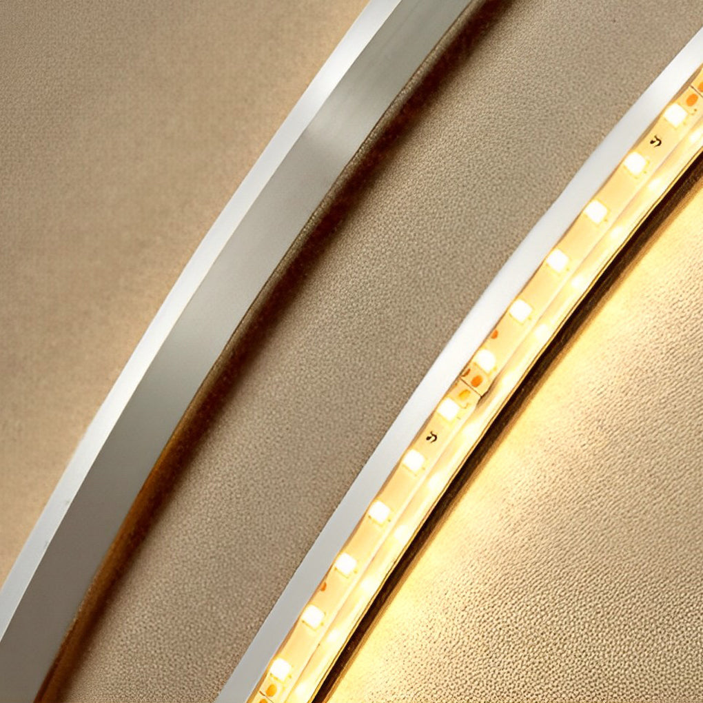 Feather LED Wall Lamp Modern White Decorative Resin Light