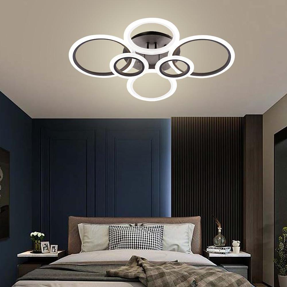 Circles Aluminum Acrylic Flush Mount Lighting LED Ceiling Lights