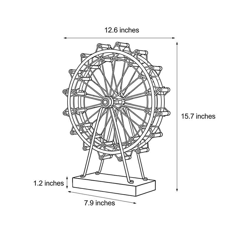 Ferris Wheel Lights Vintage Gold Metal LED Atmosphere Light