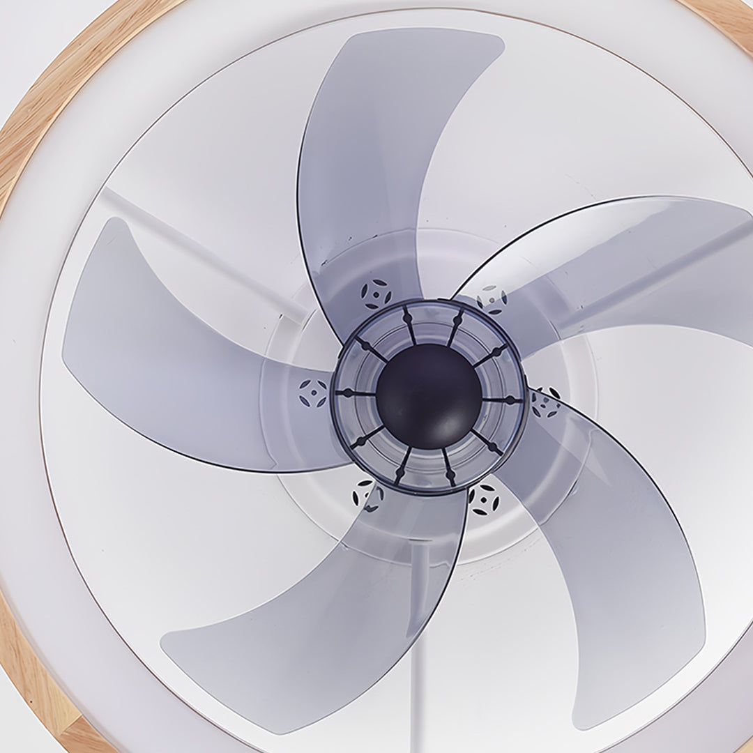 Five Blade Ceiling Fan with Light Dimmable LED Low Profile Ceiling Fan