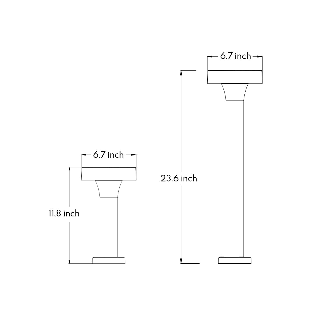 Garden Bollard Path Light Minimalist Landscape Pathway Lighting