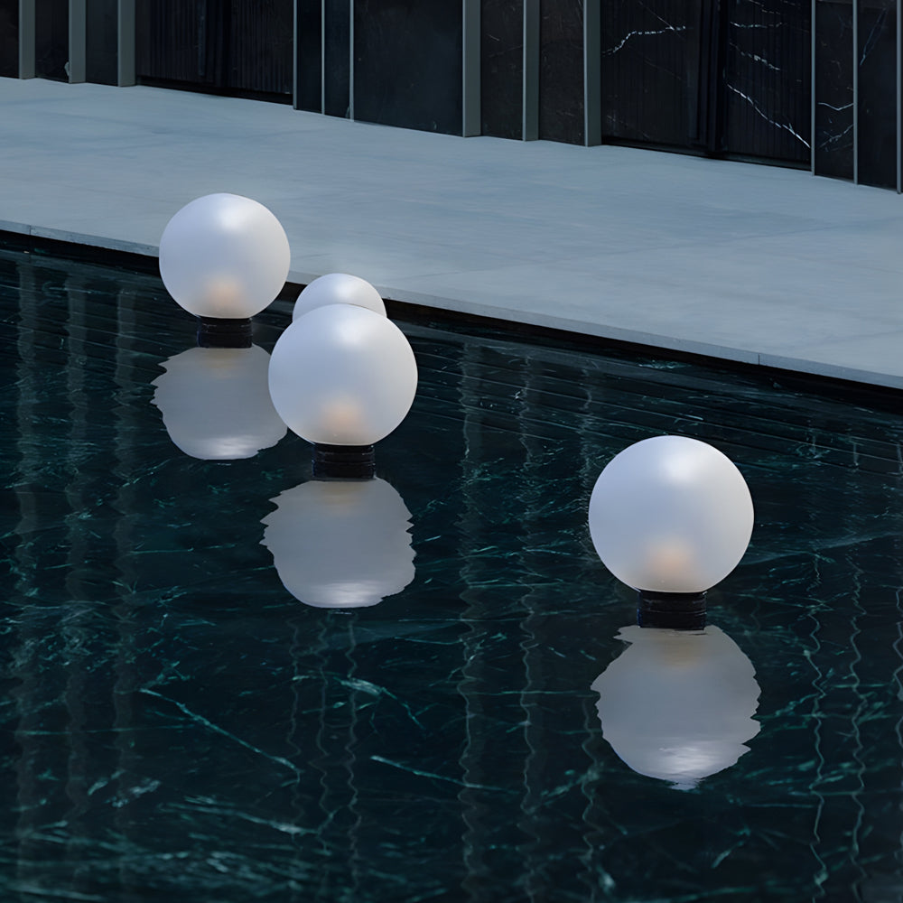 Acrylic Moon-Shaped Round Landscape Lighting Waterproof Modern Style