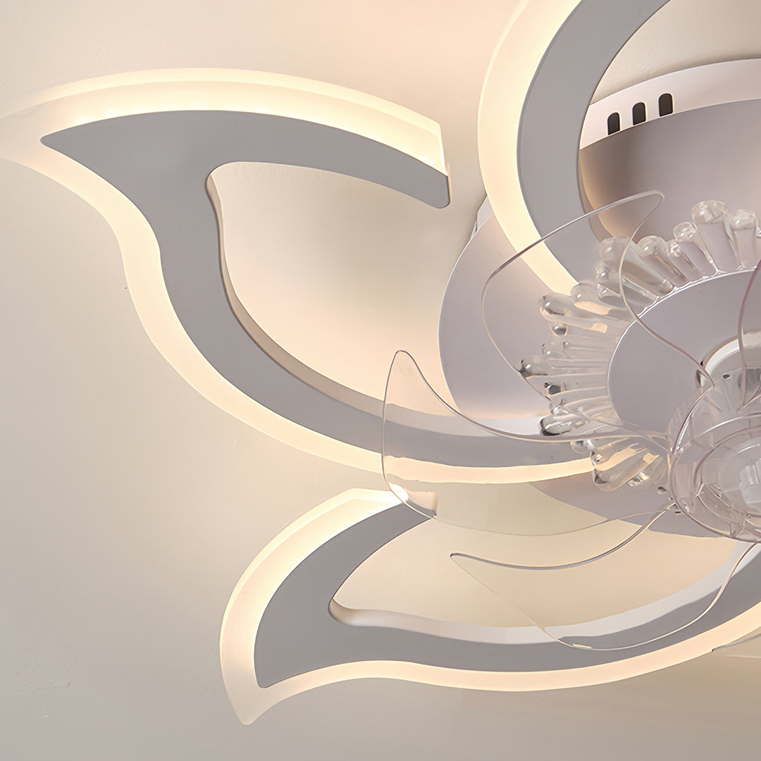 Ceiling Light with Fan Inside Minimalist Body Ultra-Quiet Fan Light