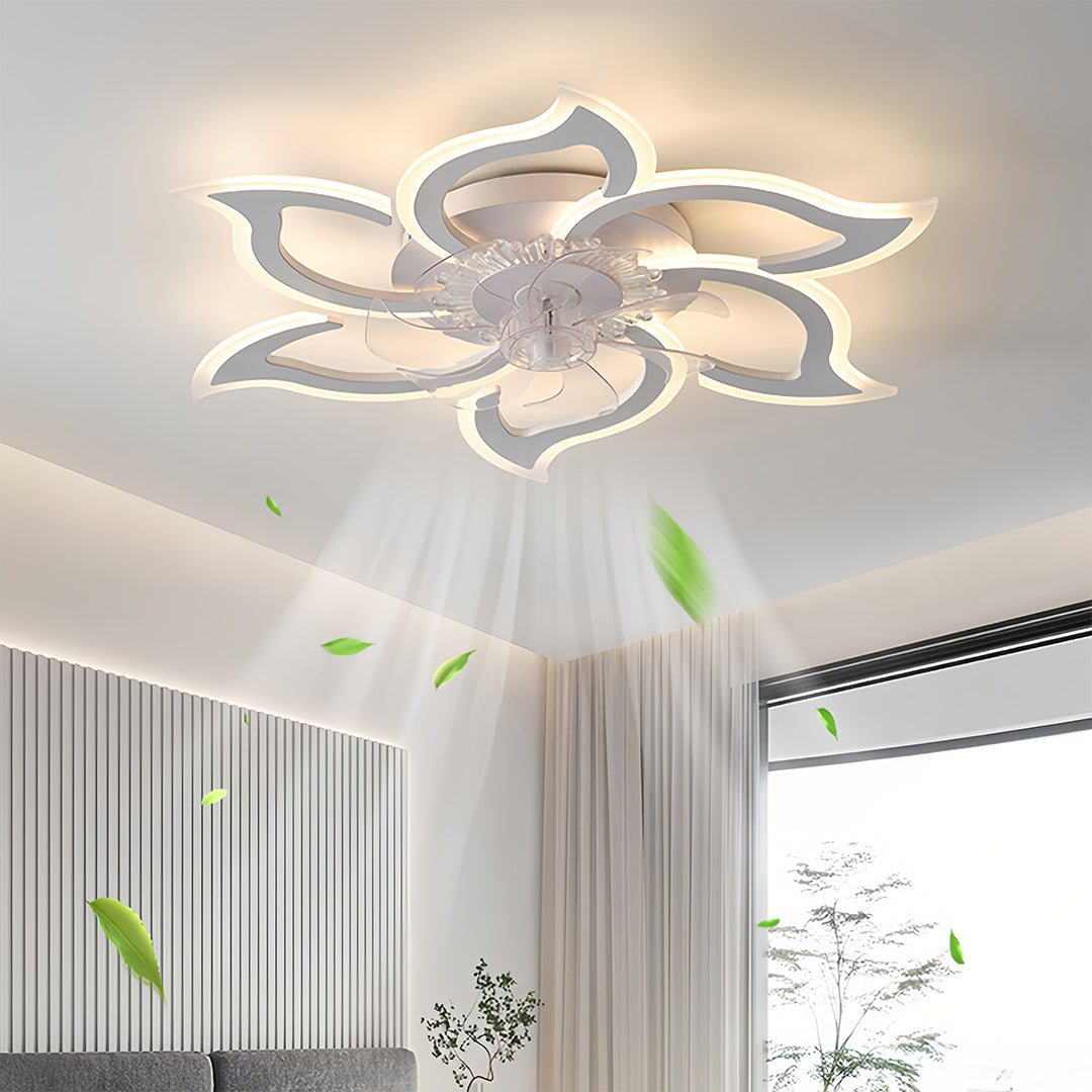Ceiling Light with Fan Inside Minimalist Body Ultra-Quiet Fan Light