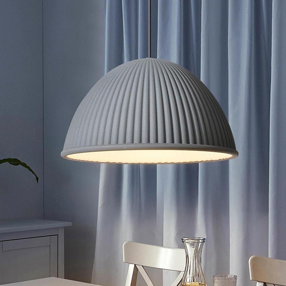 Artistic Dome Modern Pendant Lighting Metal Resin Ceiling Room