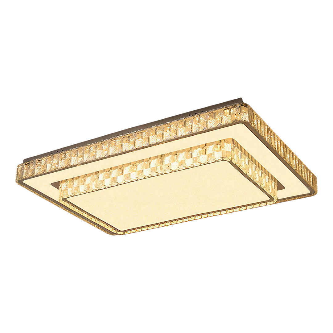 Flush Mount Ceiling LED Light Minimalist Luxury Crystal Lamp
