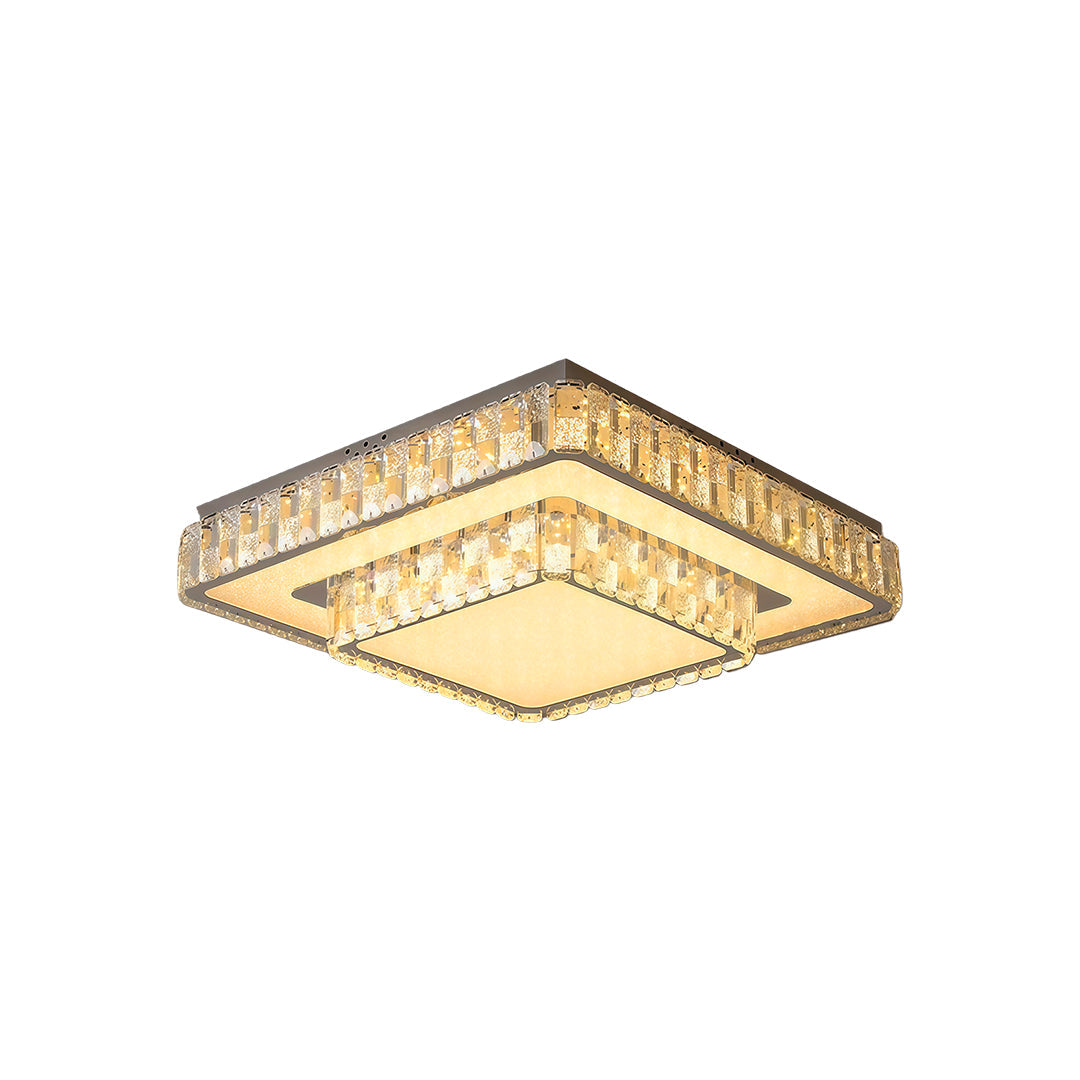 Flush Mount Ceiling LED Light Minimalist Luxury Crystal Lamp