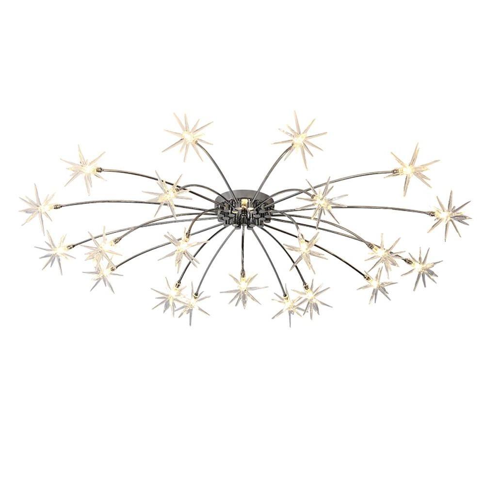 Flush Mount Starburst Light Fixture Modern Firework-Shaped Light