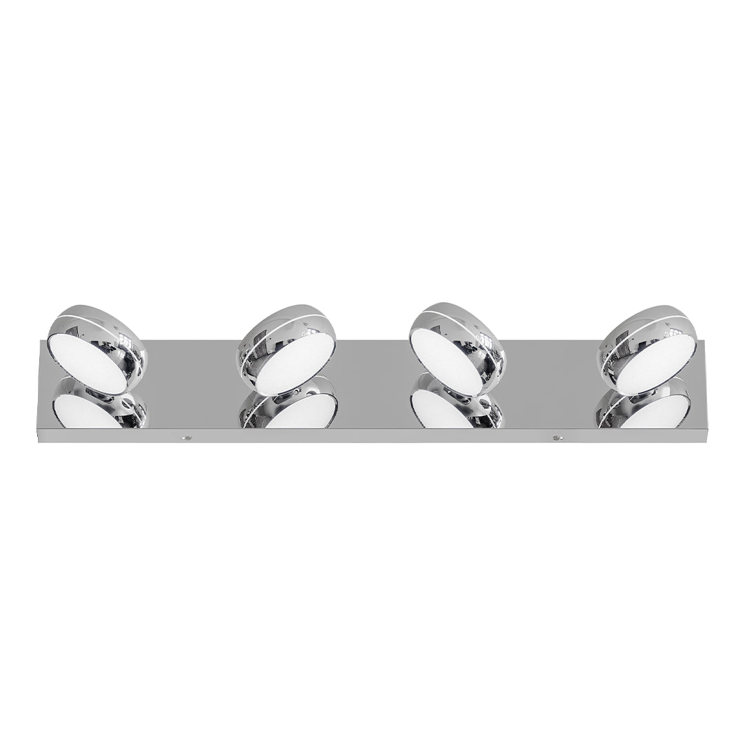 Chrome Bathroom Vanity Light Luxury Minimalist Aluminum Mirror Light