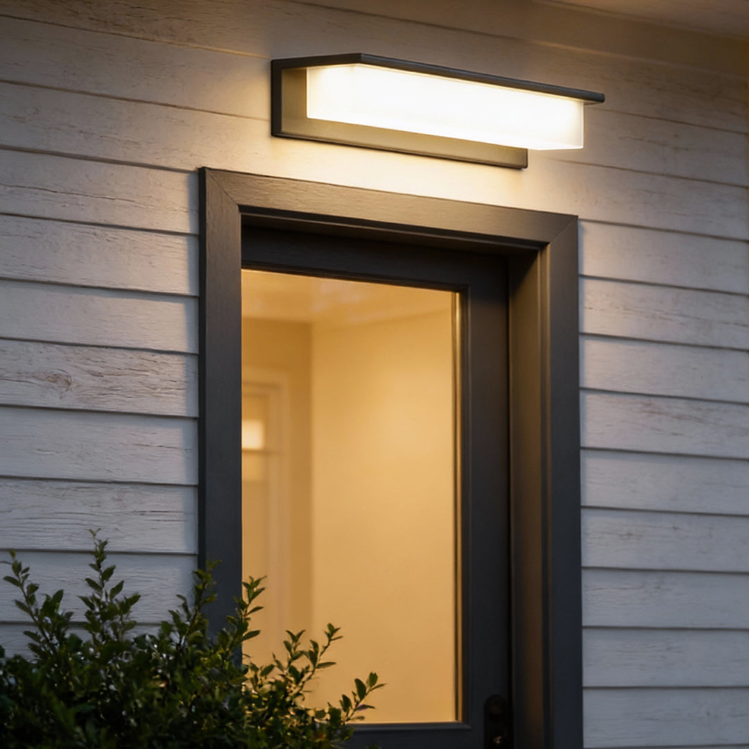 Front Porch Light Fixtures Rectangular Waterproof LED Wall Light