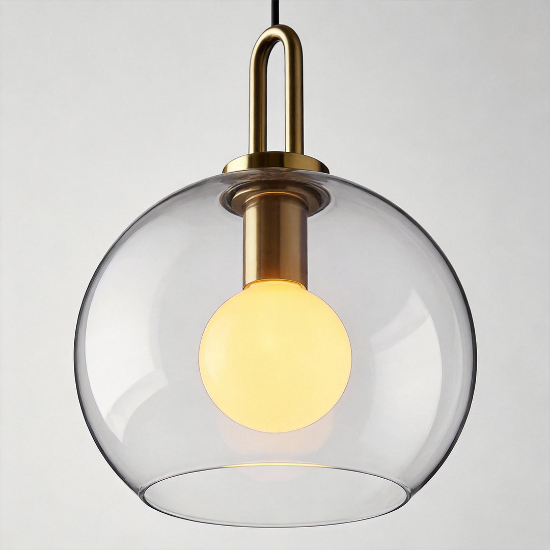 Frosted Glass Mini Pendant Lights Modern Metal Ceiling Ligh