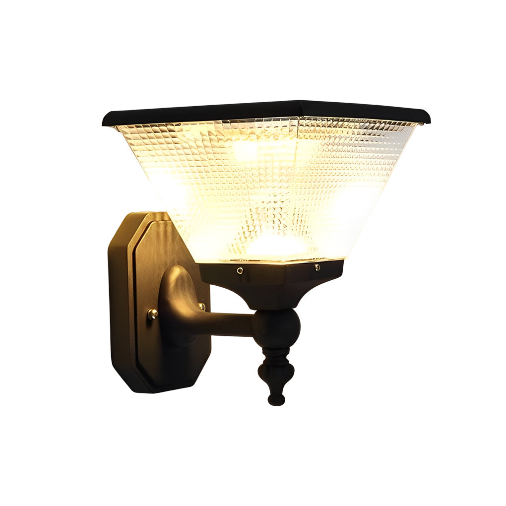 Funnel Wall Light Modern Solar Aluminum Waterproof Light