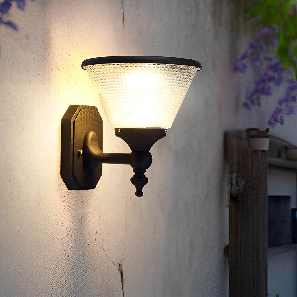 Funnel Wall Light Modern Solar Aluminum Waterproof Light