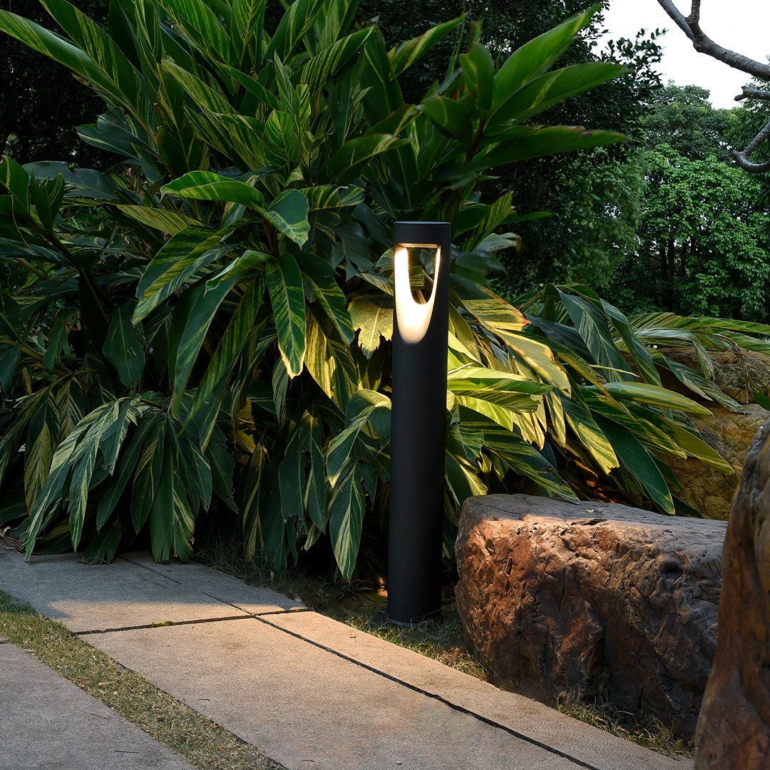 Outdoor LED Bollard Landscape Light Minimalist Art Nouveau Path Light