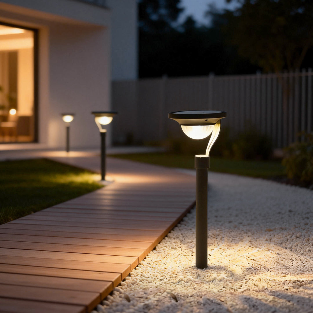 Garden Stake Solar Lights Modern Floating Aura Outdoor Light