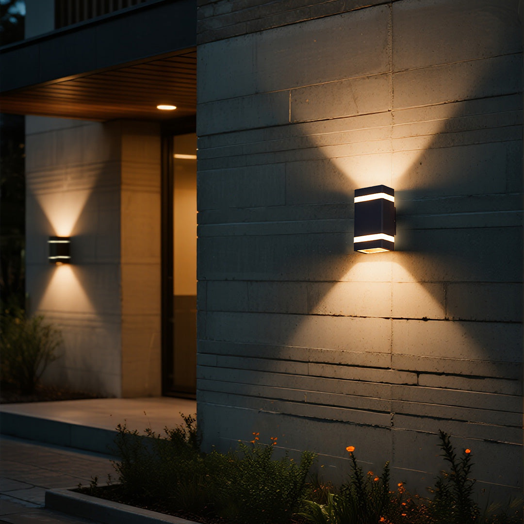 Die-cast Aluminum Garden Wall Lights Modern Industrial IP65 Facade Lights