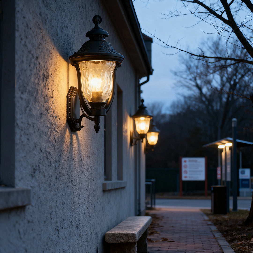 Outdoor Wall Light Waterproof Coffee Rust-Proof Aluminum Lamp