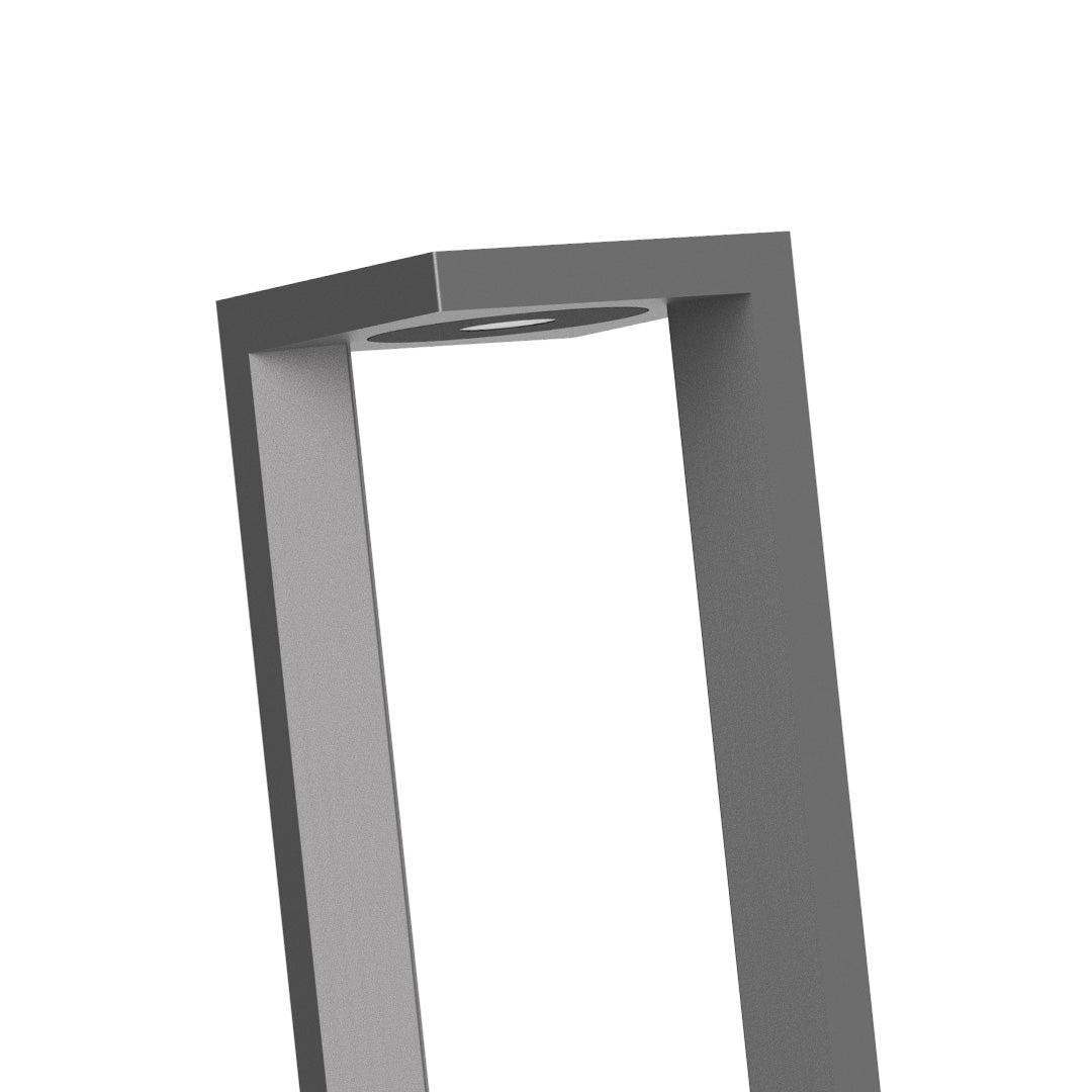 Cutout LED Landscape Bollard Lights Minimalist Garden Pole