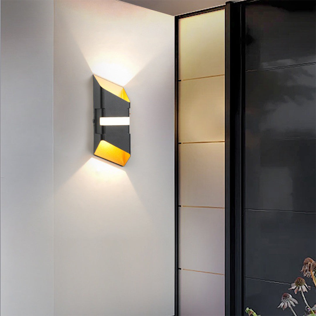 Square Tube LED Up And Down Outdoor Wall Lights