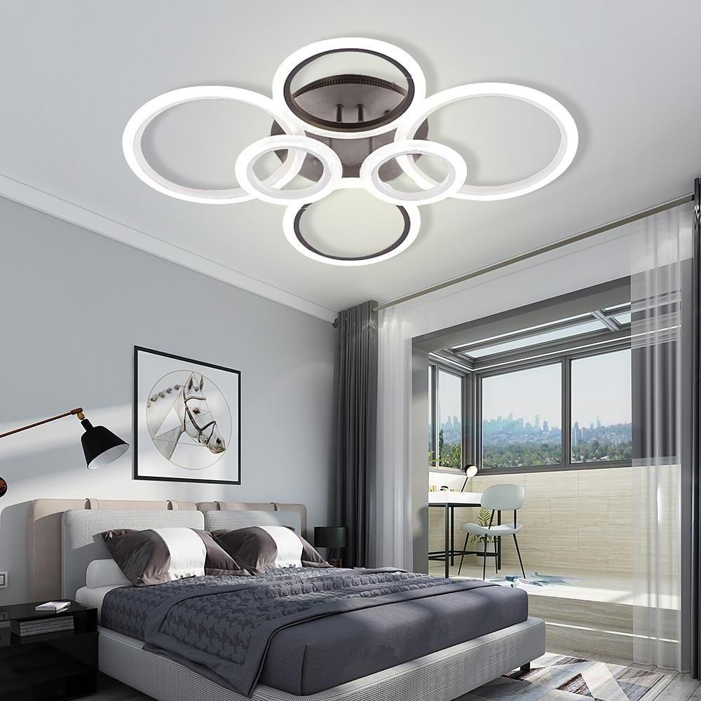 Circles Aluminum Acrylic Flush Mount Lighting LED Ceiling Lights