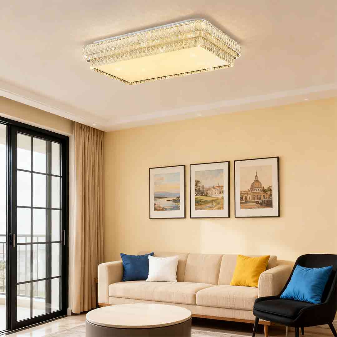 Flush Mounted LED Lights Luxury LED Crystal Lamp