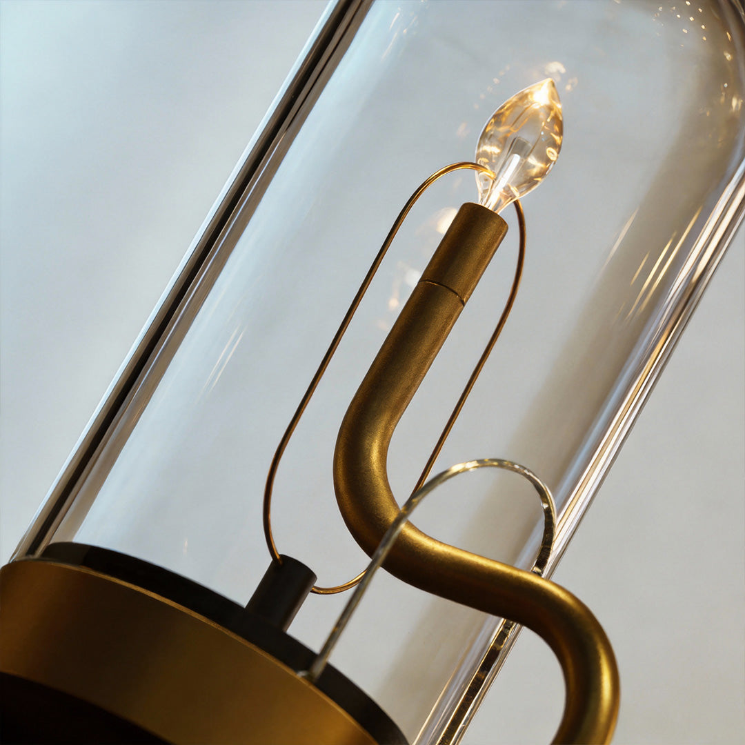 Glass Dome Table Light Atmosphere LED Candle Version Light