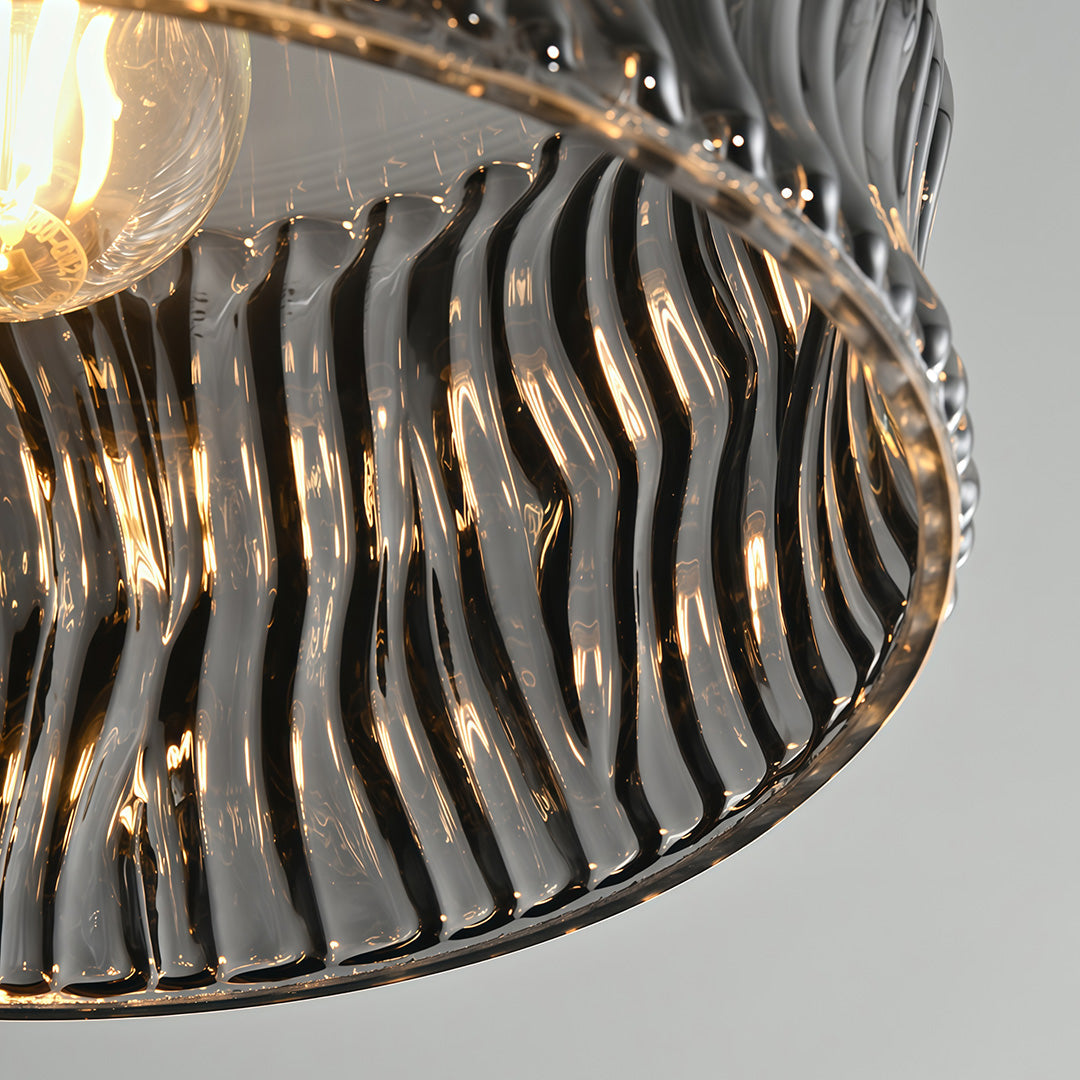 Glass Drum Pendant Light Italian Elegant Minimalist Ceiling Lights