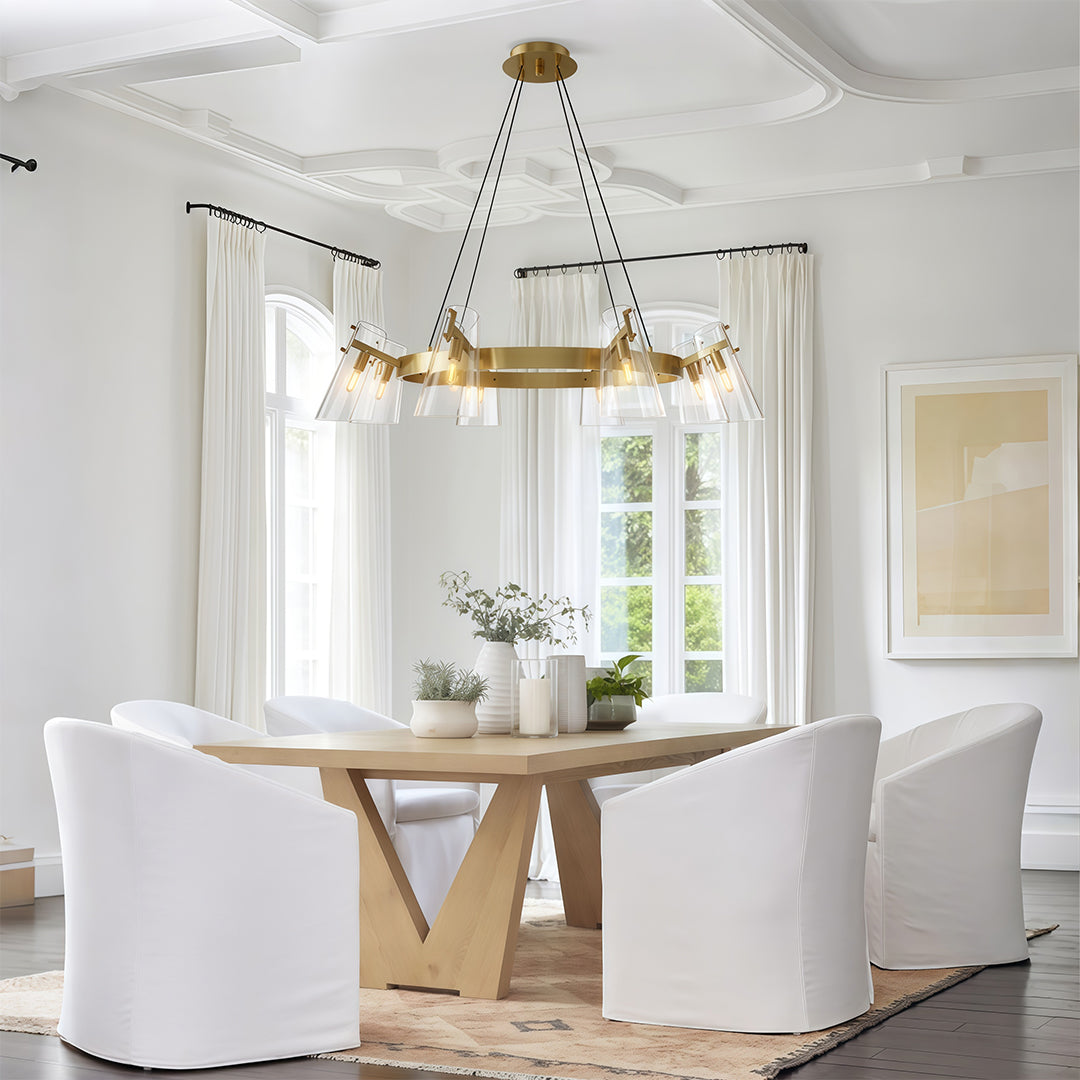 Unique Modern Chandeliers Simple Copper Ceiling Light