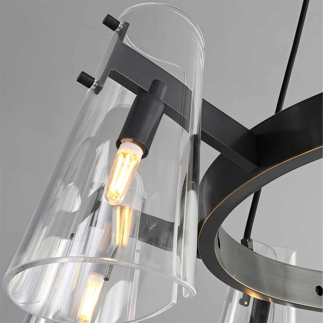 Unique Modern Chandeliers Simple Copper Ceiling Light