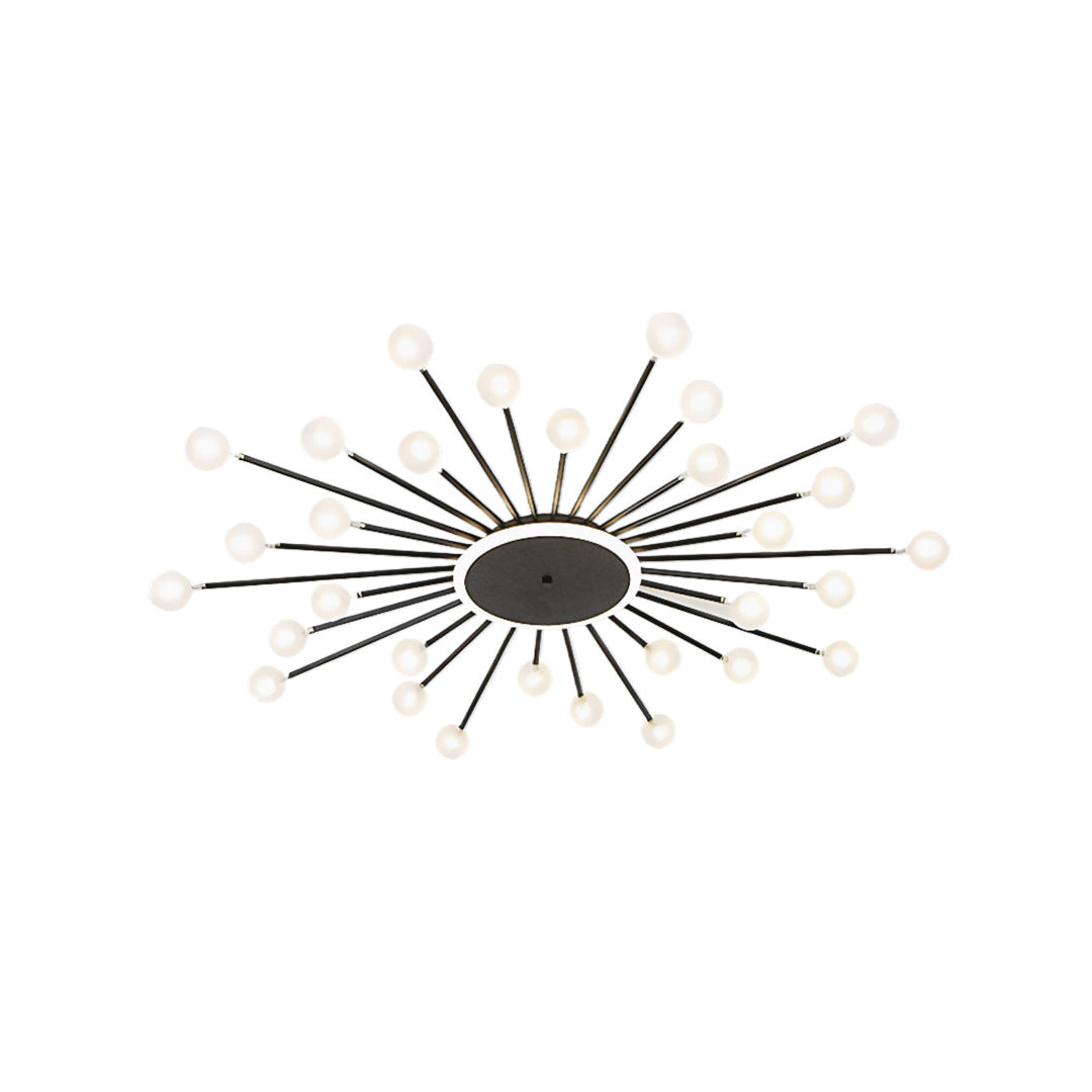 Glass Flush Mount Light Minimalist Sputnik Style Luxury Ceiling Light