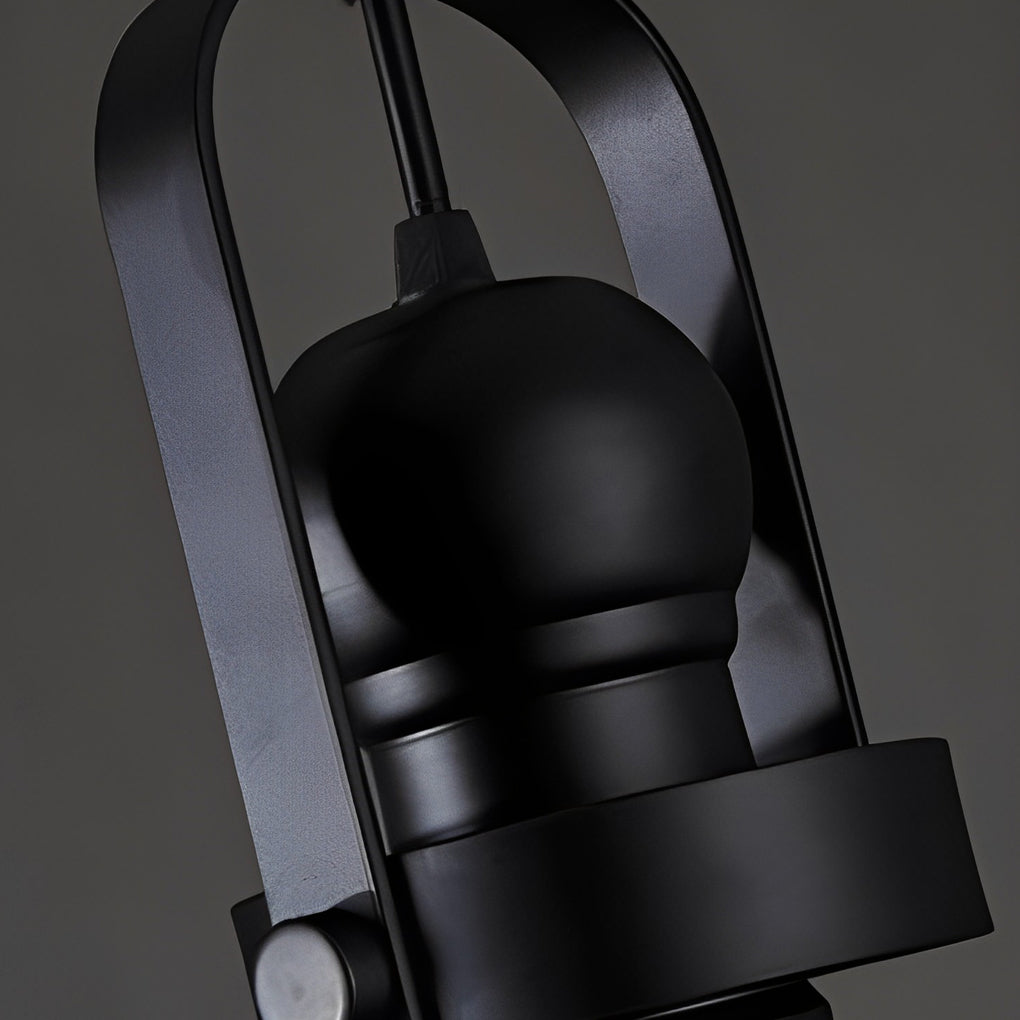 Glass Pendant Lights Kitchen Iron Industrial Black Ceiling Light