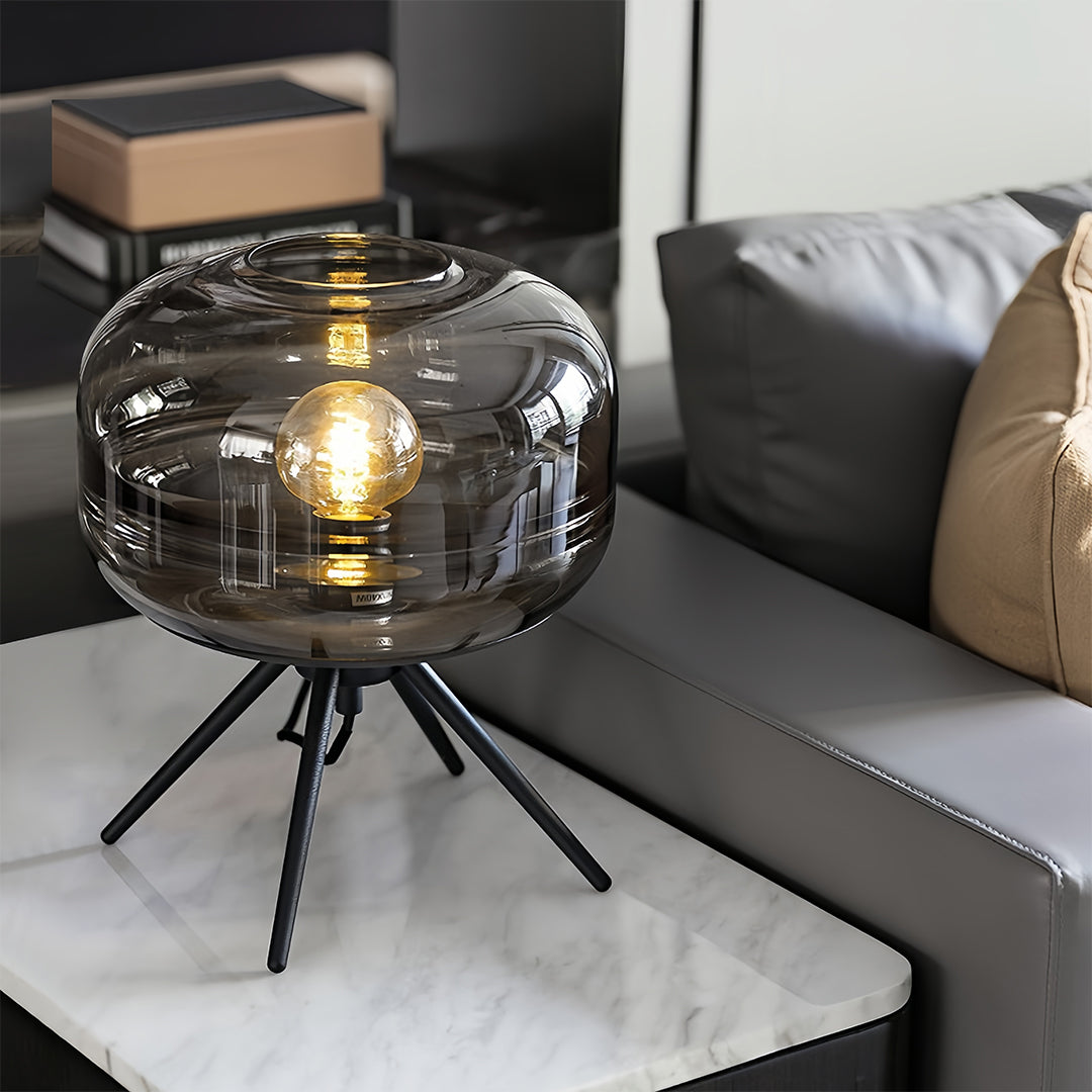 Glass Small Table Lamp Modern Nordic Four Legged Accent Lamp