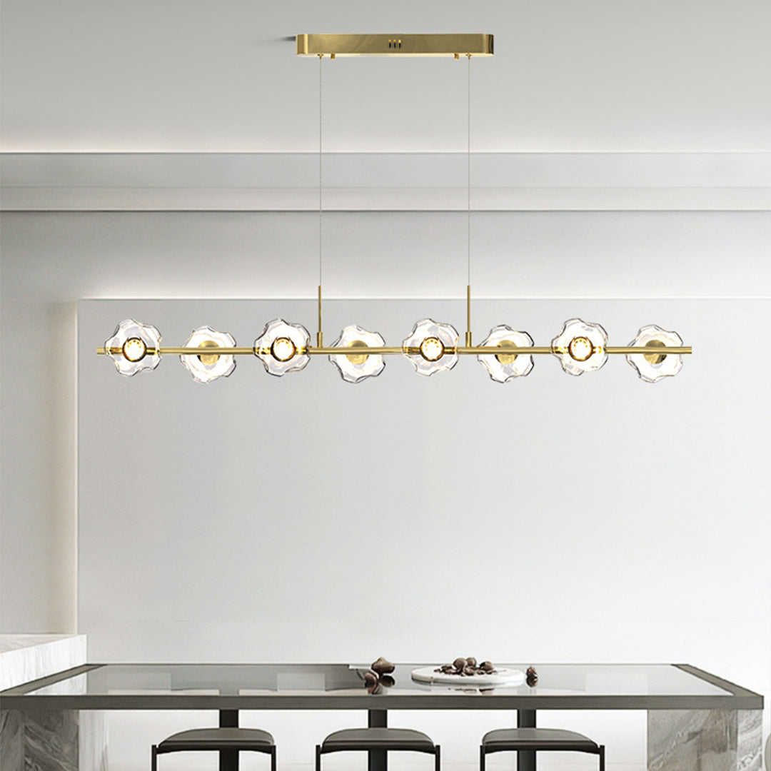 Linear Pendant Chandelier Nordic Modern Electroplated