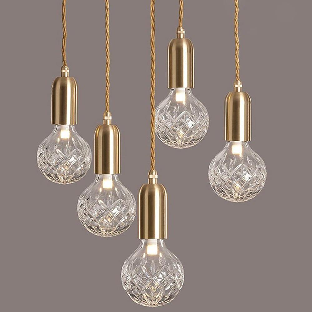 Acrylic Bulb Chandelier Bubble Earth LED Modern Light