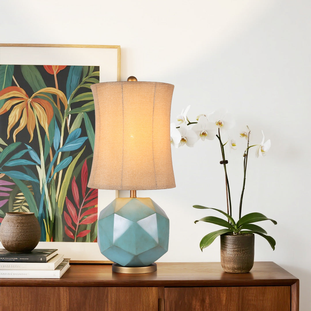 Modern Industrial Table Lamps Stylish Fabric Decorative Objects Light