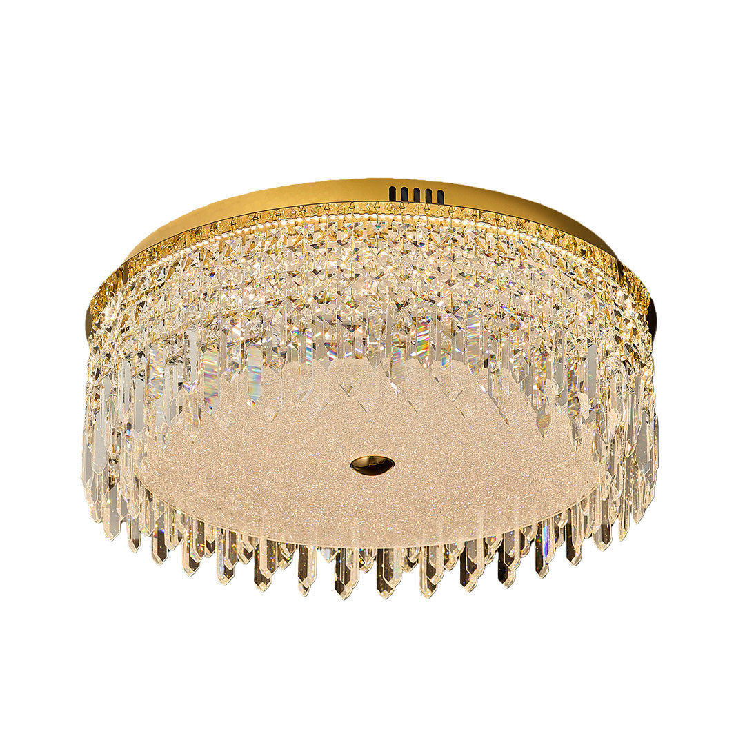 Crystal Ceiling Lights Flush Mount Luxury Metal Light