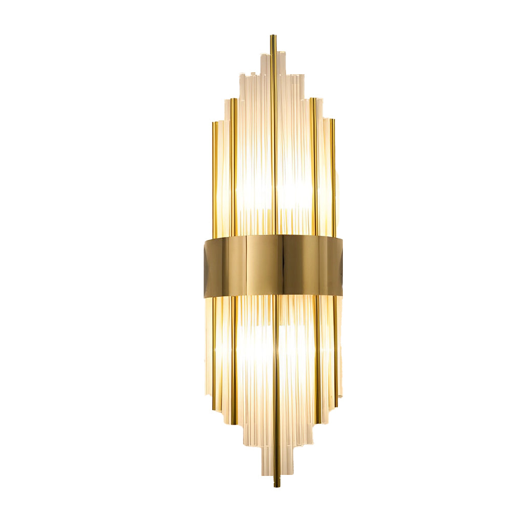 Gold and Crystal Wall Sconces Luxury LED Modern Light