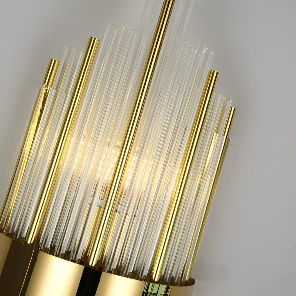 Gold and Crystal Wall Sconces Luxury LED Modern Light