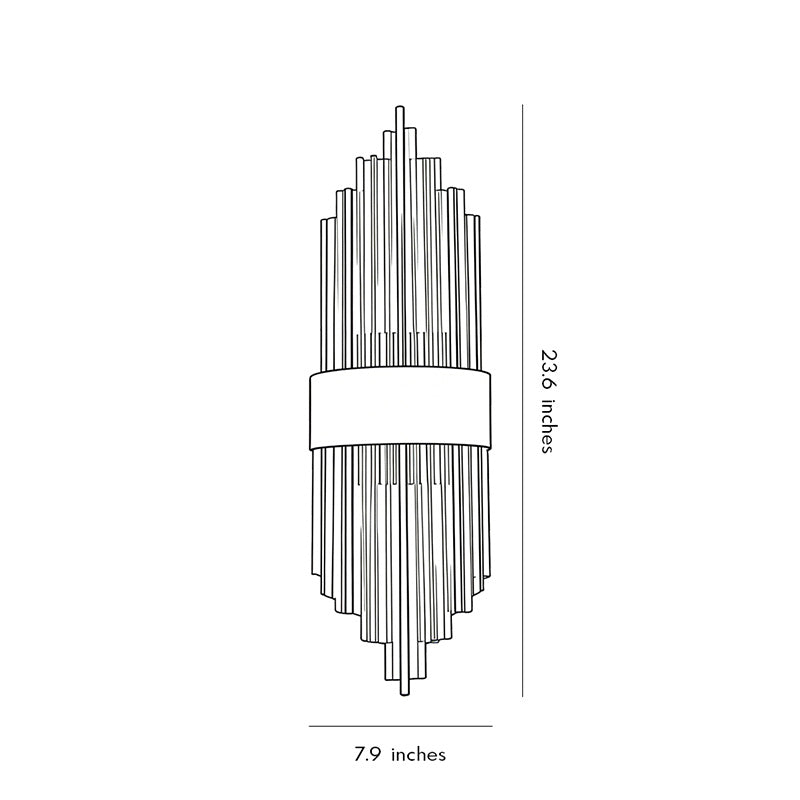 Gold and Crystal Wall Sconces Luxury LED Modern Light