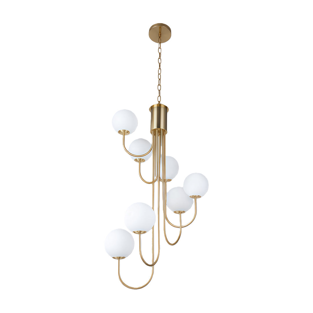 Spiral Globe Chandelier French Elegant Globe Ceiling Lights