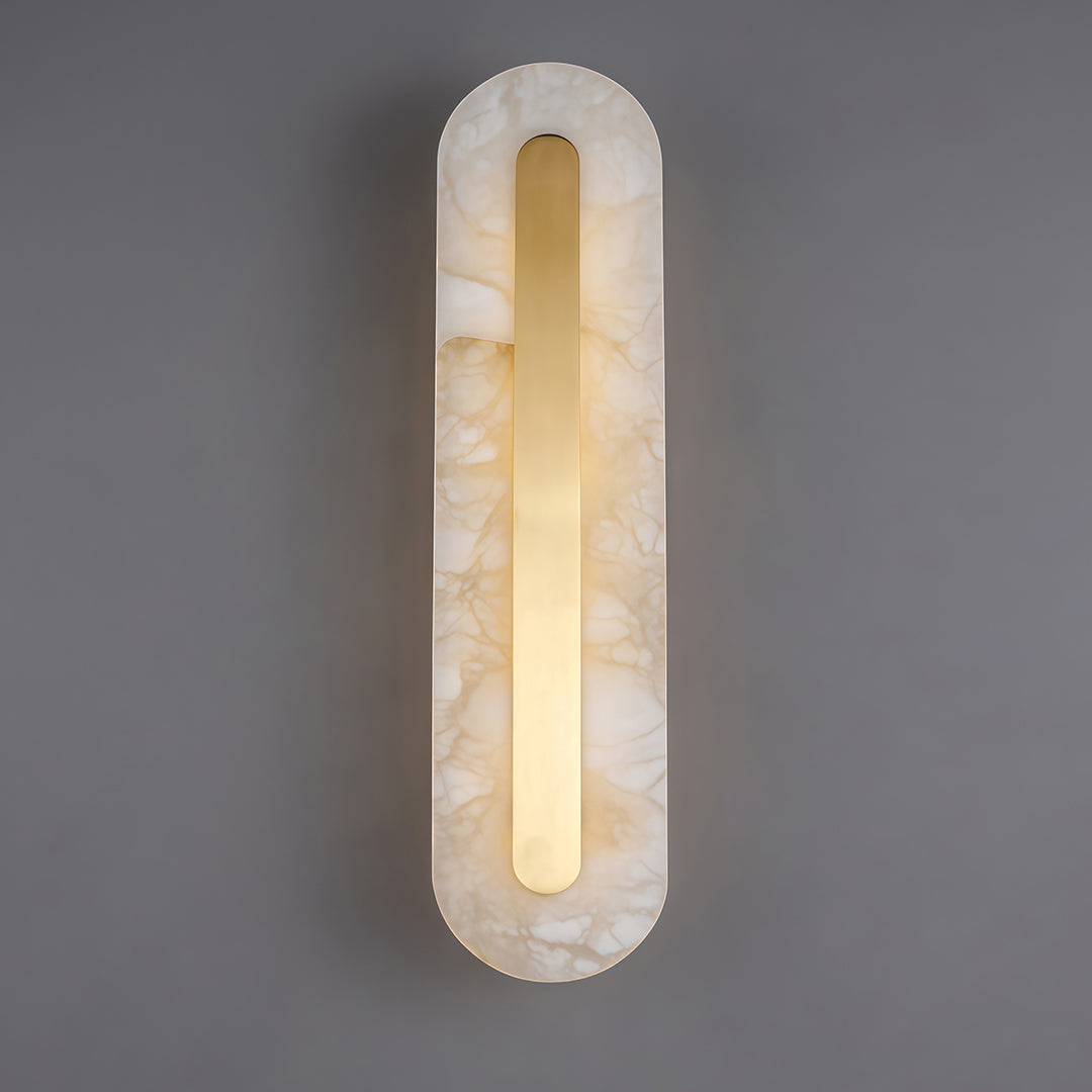 Gold Wall Light Modern Luxury Brass Cloud Stone Light