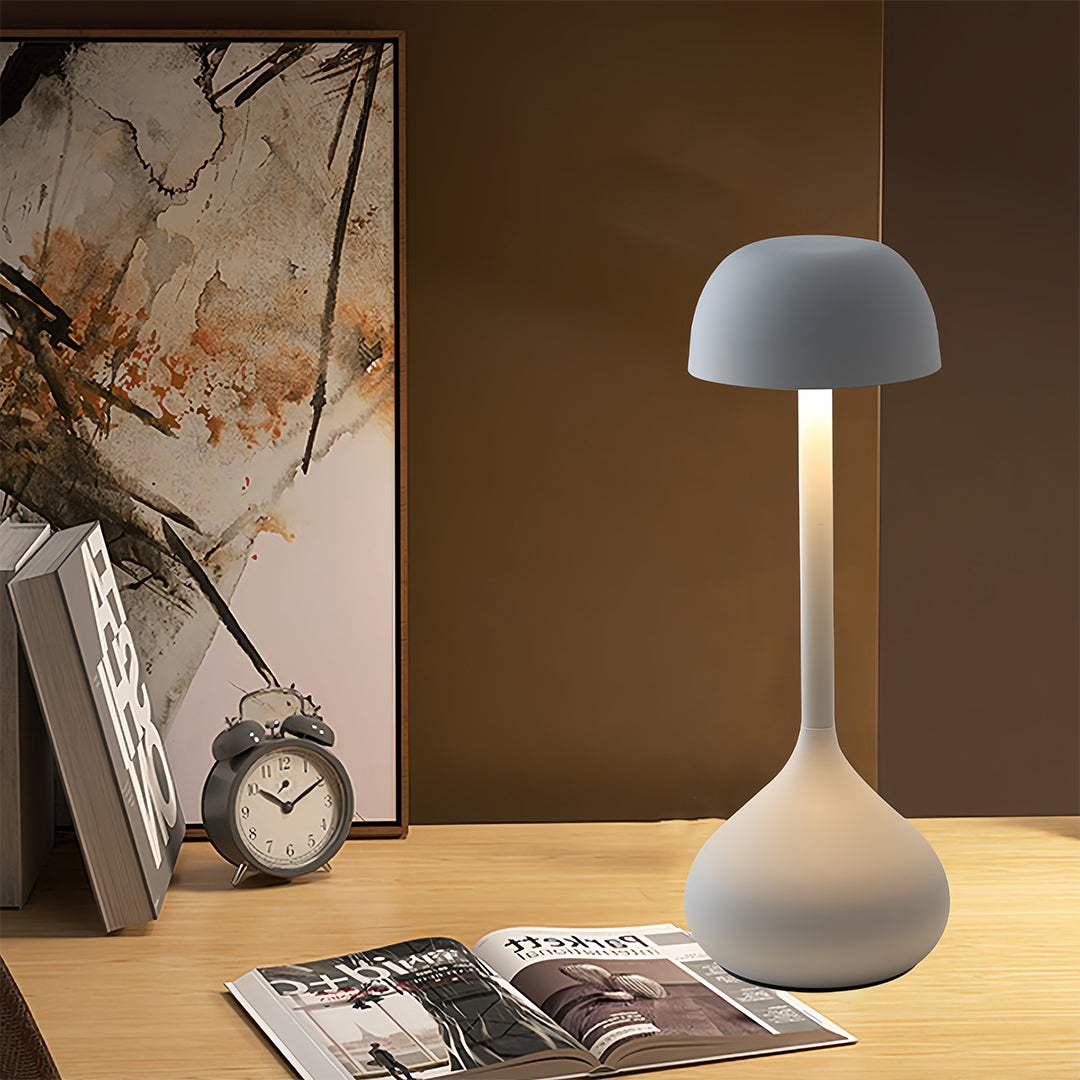Rustic Metal Table Lamps Minimalist Gourd Shaped Rechargeable Lamp