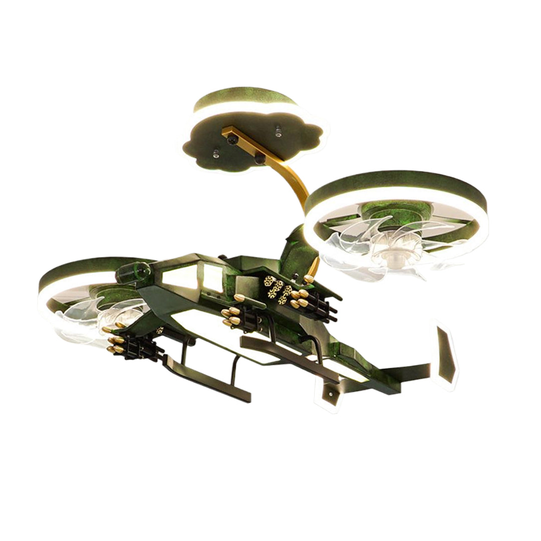 Airplane Ceiling Fan With Light Children LED Ceiling Fan Light